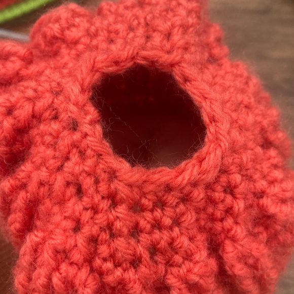 Handmade Crochet Bun Hat - Picture 3 of 5